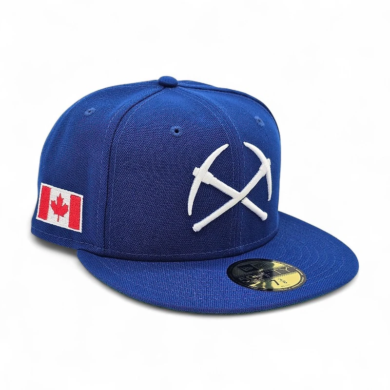 Denver Nuggets Royal Leon the Lab Canada Patch Grey UV New Era 59FIFTY Fitted Hat
