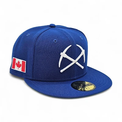 Denver Nuggets Royal Leon the Lab Canada Patch Grey UV New Era 59FIFTY Fitted Hat