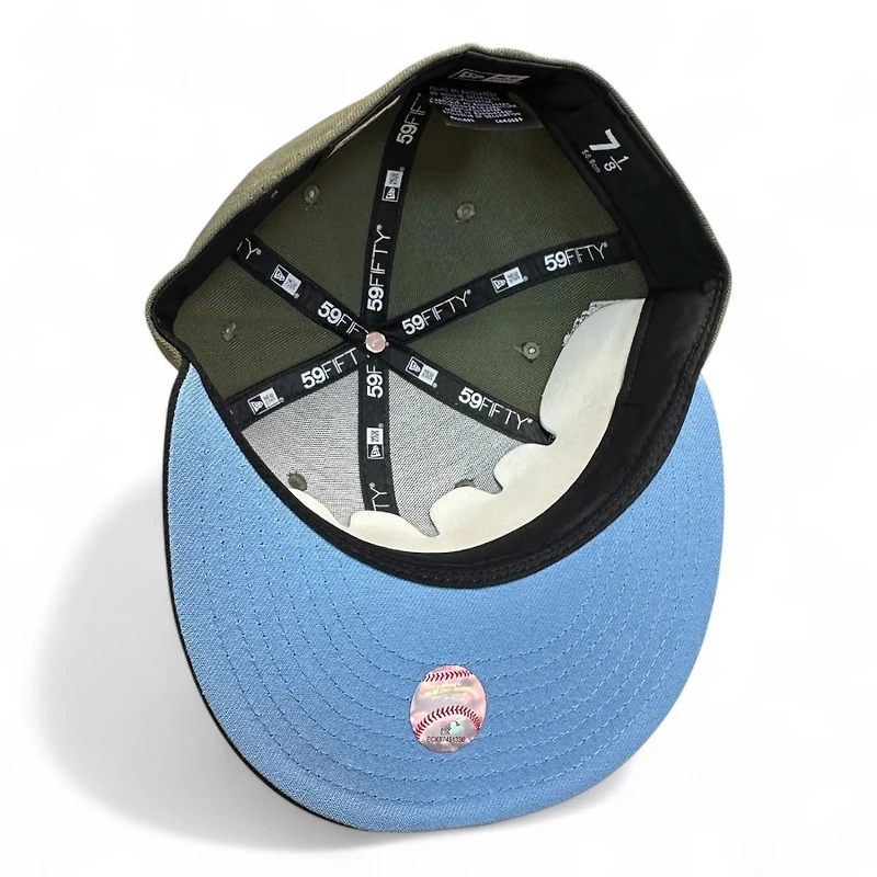 San Francisco Giants Olive Green and Black 2007 ASG Patch Icy Blue UV New Era 59FIFTY Fitted Hat