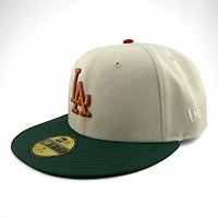 Los Angeles Dodgers Chrome and Green 40th Anniversary Patch Red UV New Era 59FIFTY Fitted Hat