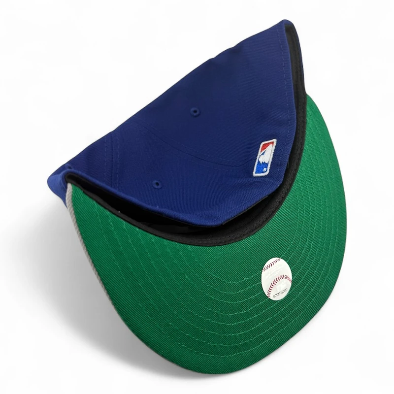 Los Angeles Dodgers Royal Blue Script Ohtani Anime Patch Green UV New Era 59FIFTY Fitted Hat