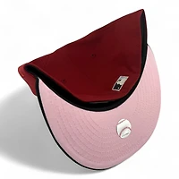 Brooklyn Dodgers Red and Black Jackie Robinson 75 Years Patch Pink UV New Era 59FIFTY Fitted Hat