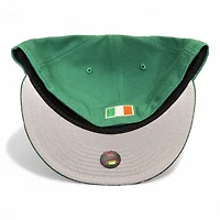 Boston Red Sox Kelly Green Clover Patch Ireland Flag Batterman Gray UV New Era 59FIFTY Fitted Hat