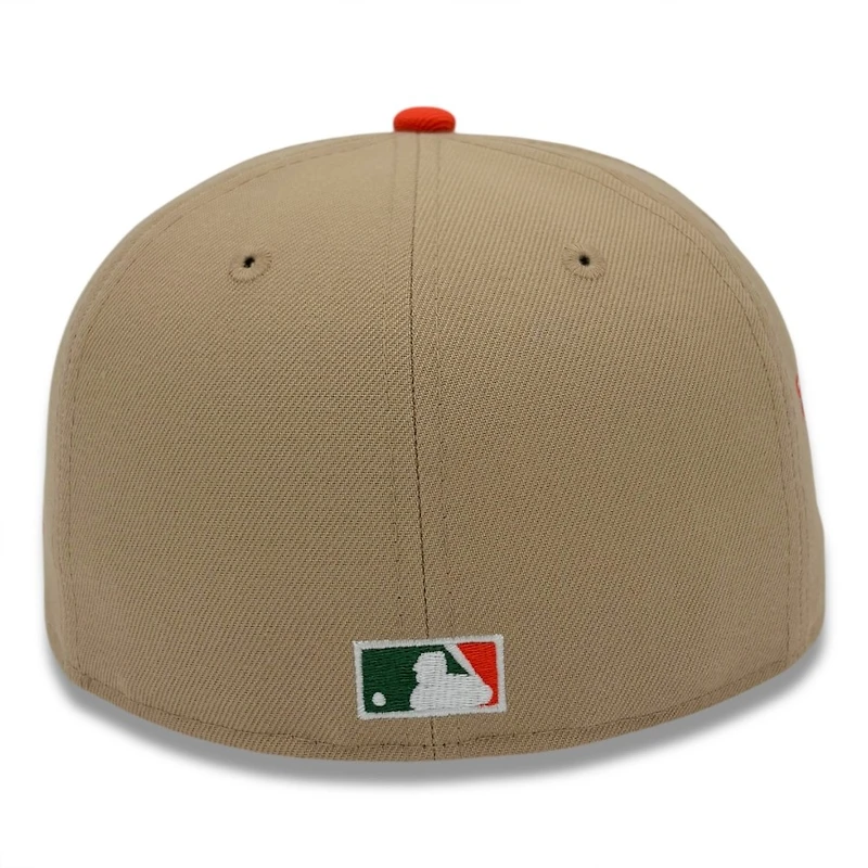 Los Angeles Dodgers Camel and Green 40th Anniversary Patch Red UV New Era 59FIFTY Fitted Hat
