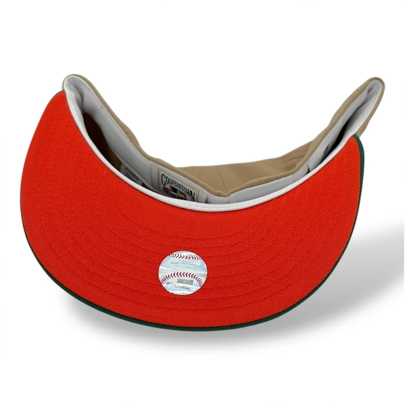 Los Angeles Dodgers Camel and Green 40th Anniversary Patch Red UV New Era 59FIFTY Fitted Hat