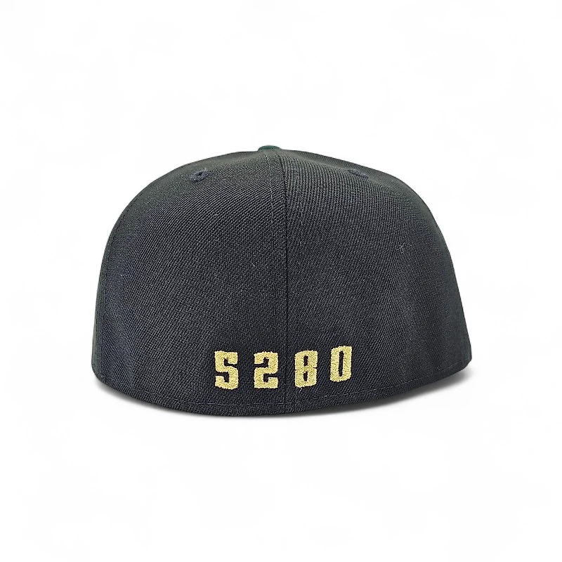 Denver Nuggets Black Dark Green 2T Leon the Lab Patch Grey UV New Era 59FIFTY Fitted Hat