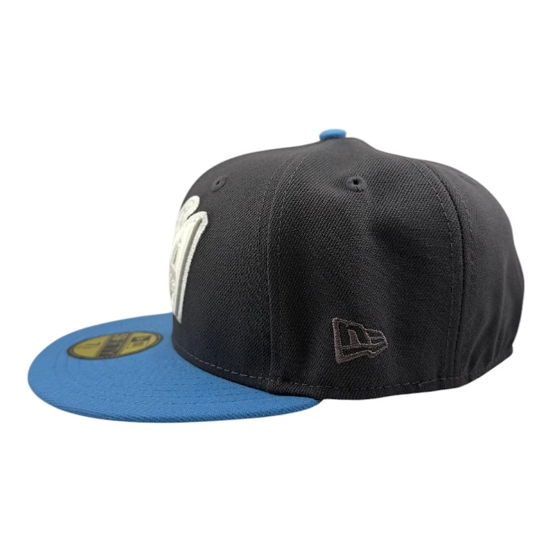 Los Angeles Angels Graphite and Blue "Monochrome Pack" 40th Anniversary Patch Grey UV New Era 59FIFTY Fitted Hat