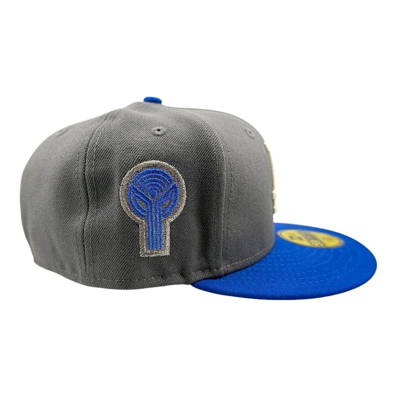 Los Angeles Dodgers Graphite and Royal "Monochrome Pack" Bicentennial Patch Grey UV New Era 59FIFTY Fitted Hat