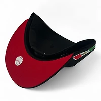 Los Angeles Dodgers Black Mexico Flag Patch Red UV New Era 59FIFTY Fitted Hat