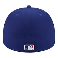 Los Angeles Dodgers Royal Blue Script Safety Pin New Era 59FIFTY A-Frame Fitted Hat