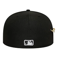 Los Angeles Dodgers Black Script Safety Pin New Era 59FIFTY A-Frame Fitted Hat