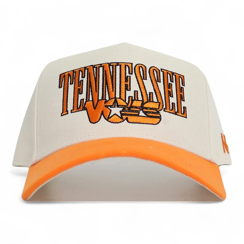 Tennessee Volunteers Chrome and Orange Retro Block No Rivals Snapback Hat
