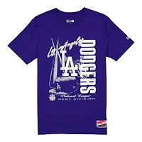 Los Angeles Dodgers Royal Blue Script Vintage New Era T-Shirt