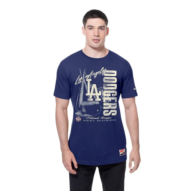 Los Angeles Dodgers Royal Blue Script Vintage New Era T-Shirt