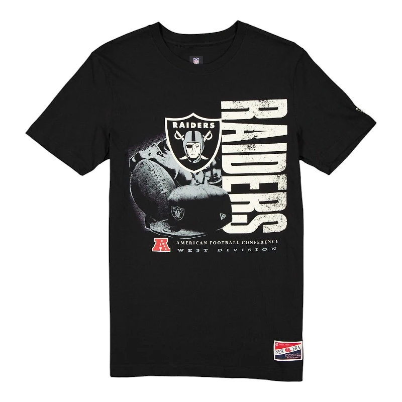 Las Vegas Raiders Black Block Throwback New Era T-Shirt