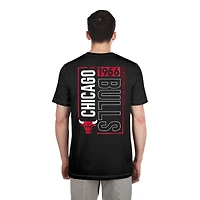 Chicago Bulls Black Wordmark New Era T-Shirt