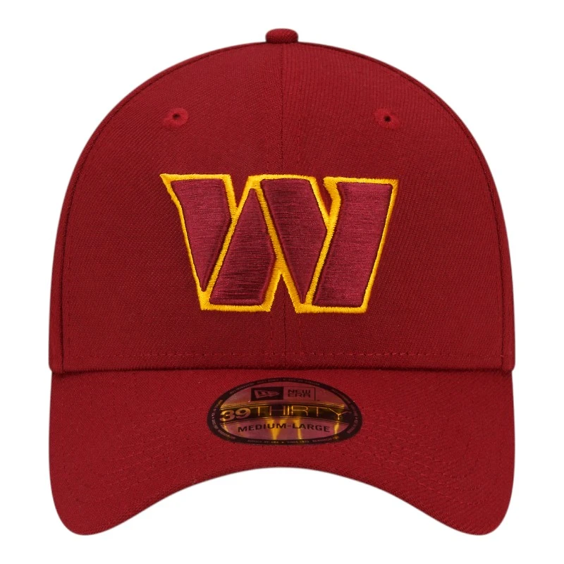 Washington Commanders Burgundy Basic New Era 39THIRTY Flex Fit Stretch Hat