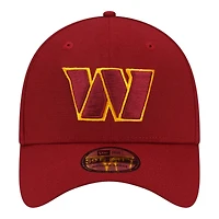 Washington Commanders Burgundy Basic New Era 39THIRTY Flex Fit Stretch Hat