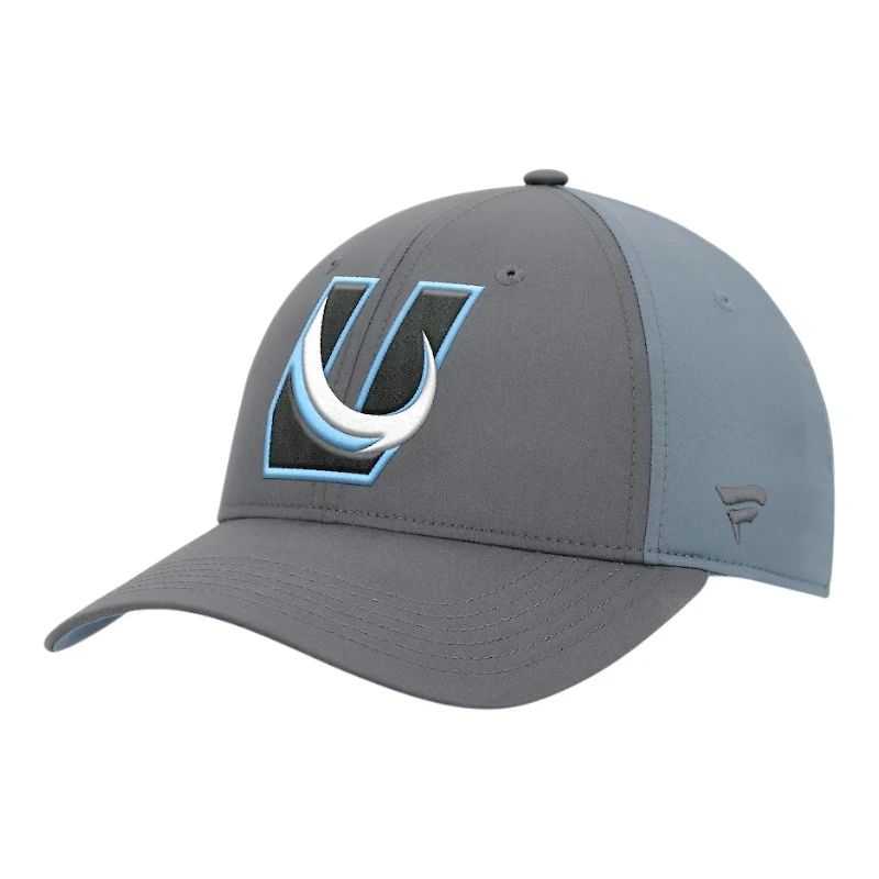 Utah Mammoth Gray "U" Tusk Logo Fanatics Adjustable Snapback Hat