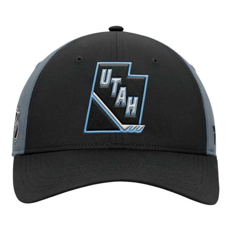 Utah Mammoth Black Secondary State Logo Fanatics Adjustable Snapback Hat