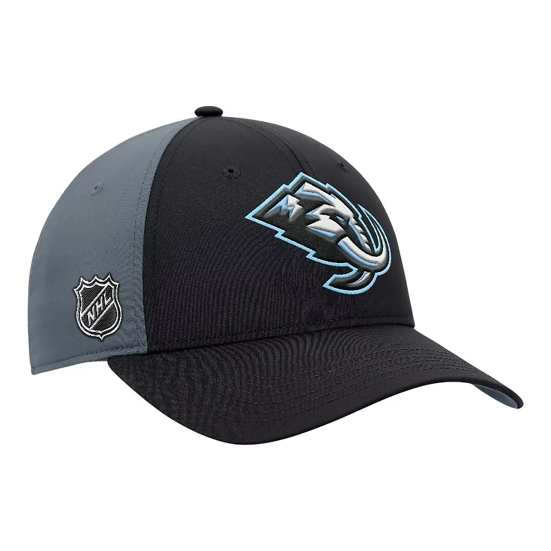 Utah Mammoth Black Primary Logo Fanatics Adjustable Snapback Hat