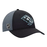 Utah Mammoth Black Primary Logo Fanatics Adjustable Snapback Hat