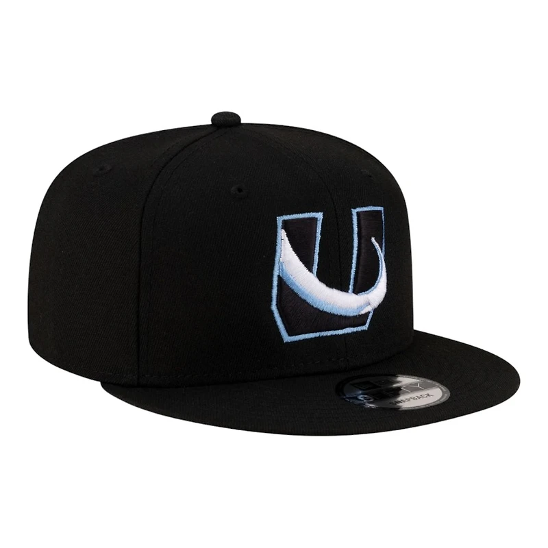Utah Mammoth Black "U" Tusk Logo New Era 9FIFTY Snapback Hat
