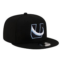 Utah Mammoth Black "U" Tusk Logo New Era 9FIFTY Snapback Hat