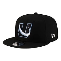 Utah Mammoth Black "U" Tusk Logo New Era 9FIFTY Snapback Hat