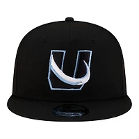 Utah Mammoth Black "U" Tusk Logo New Era 9FIFTY Snapback Hat