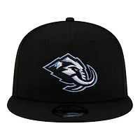 Utah Mammoth Black Mountain Mammoth Primary Logo New Era 9FIFTY Snapback Hat