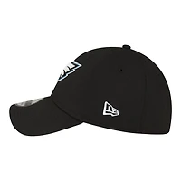 Philadelphia Eagles Black Basic New Era 39THIRTY Flex Fit Stretch Hat