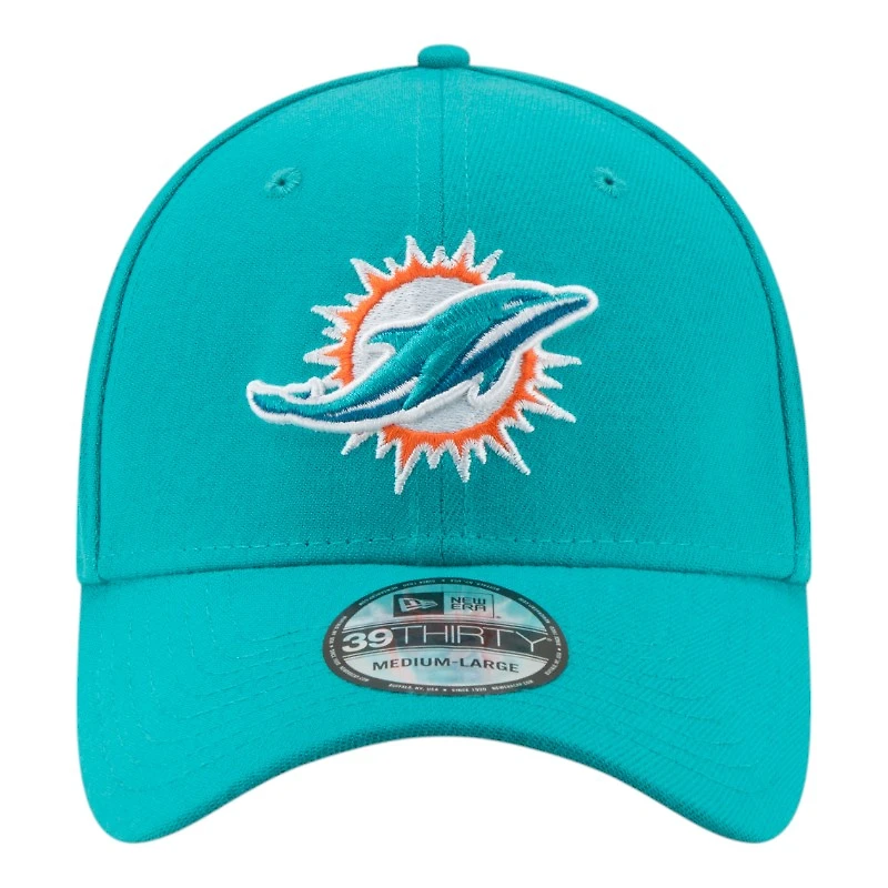 Miami Dolphins Aqua Teal Basic New Era 39THIRTY Flex Fit Stretch Hat
