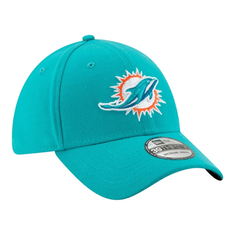 Miami Dolphins Aqua Teal Basic New Era 39THIRTY Flex Fit Stretch Hat