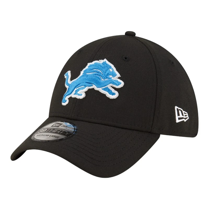 Detroit Lions Basic New Era 39THIRTY Flex Fit Stretch Hat