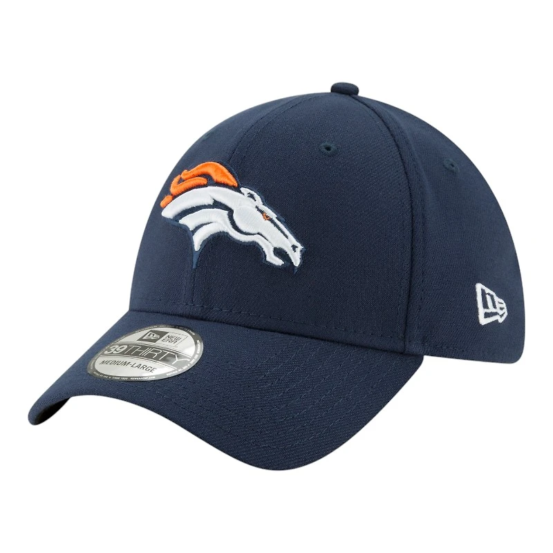 Denver Broncos Navy Basic New Era 39THIRTY Flex Fit Stretch Hat
