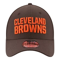 Cleveland Browns Brown Basic New Era 39THIRTY Flex Fit Stretch Hat