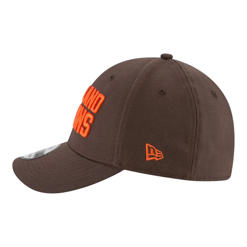 Cleveland Browns Brown Basic New Era 39THIRTY Flex Fit Stretch Hat