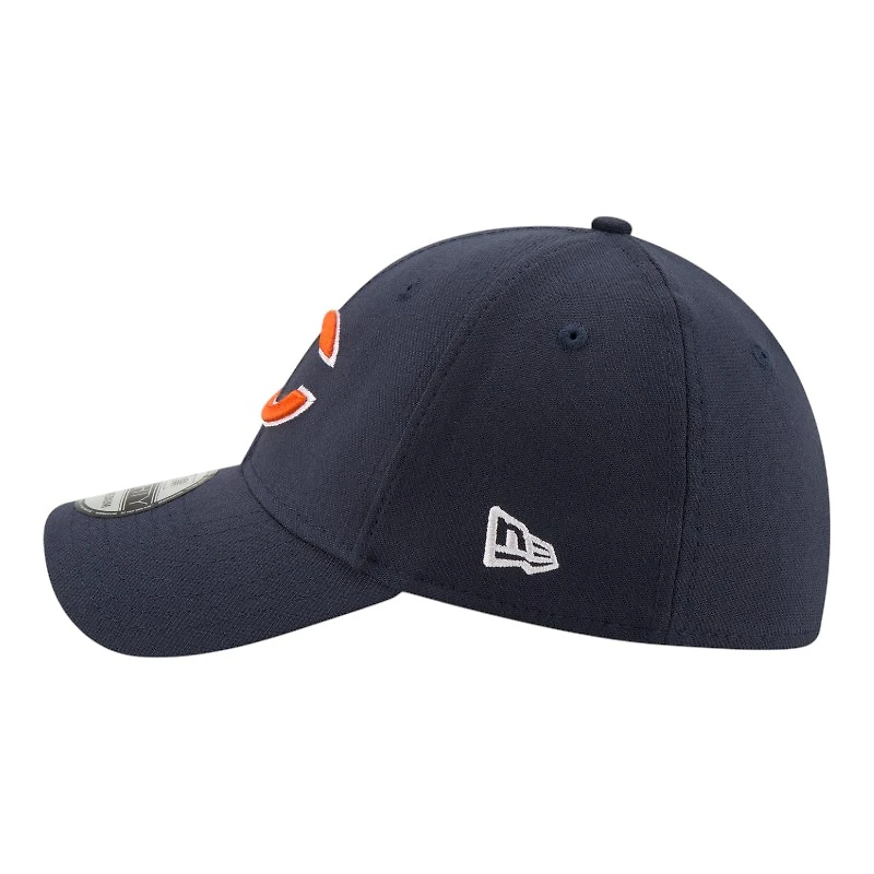 Chicago Bears Navy Basic New Era 39THIRTY Flex Fit Stretch Hat