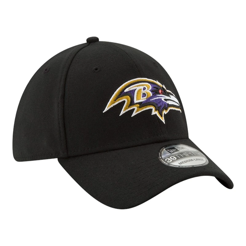 Baltimore Ravens Black Basic New Era 39THIRTY Flex Fit Stretch Hat