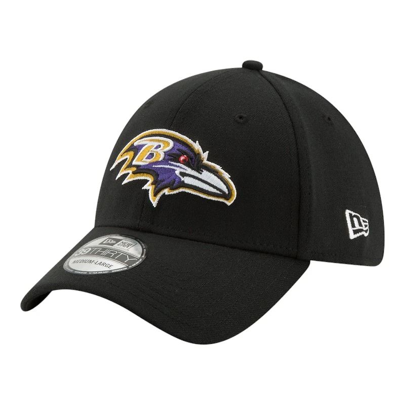 Baltimore Ravens Black Basic New Era 39THIRTY Flex Fit Stretch Hat