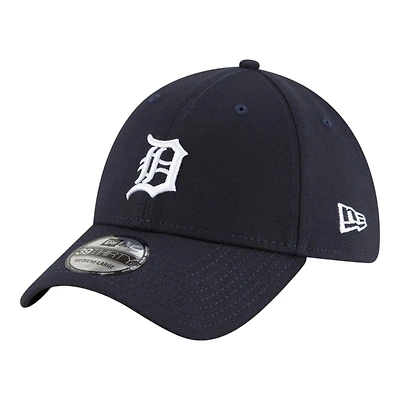 Detroit Tigers Navy Basic New Era 39THIRTY Flex Fit Stretch Hat