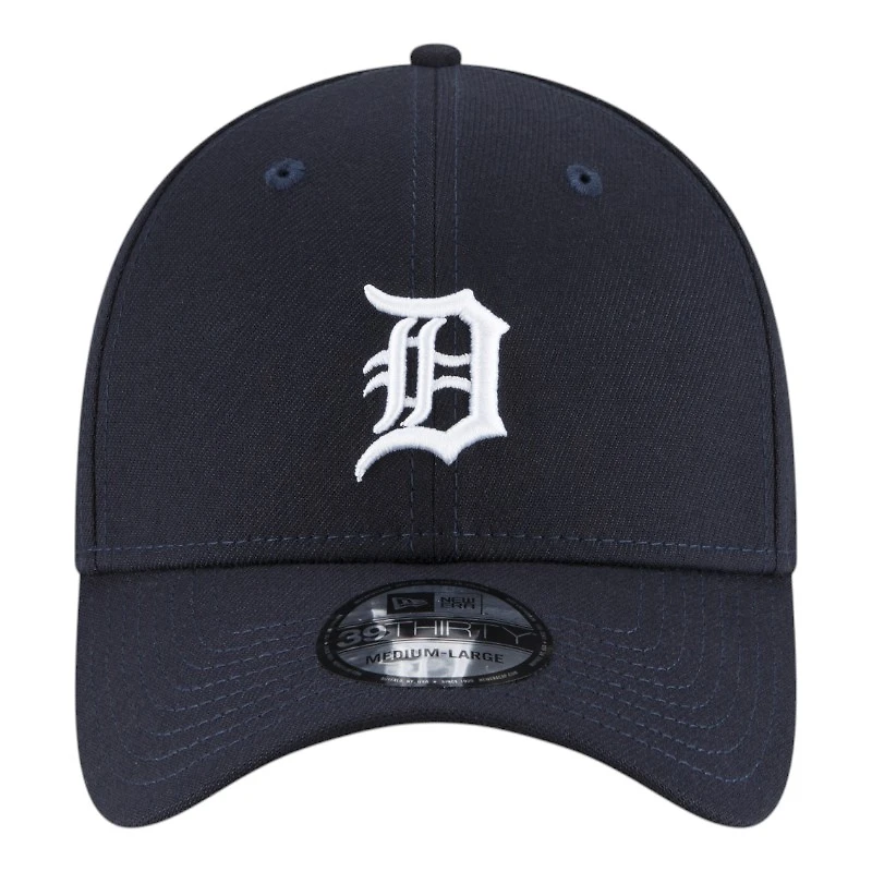 Detroit Tigers Navy Basic New Era 39THIRTY Flex Fit Stretch Hat