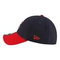 Cleveland Guardians Navy and Red Basic New Era 39THIRTY Flex Fit Stretch Hat