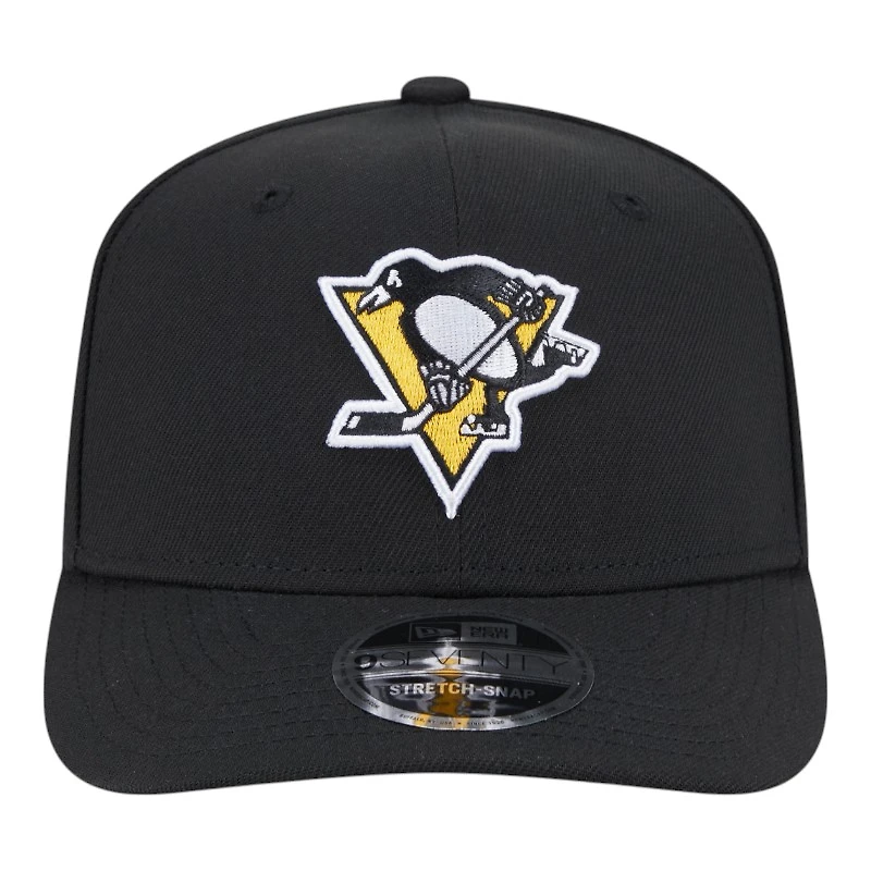 Pittsburgh Penguins Black Basic New Era 9SEVENTY Stretch-Snap Hat