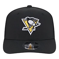 Pittsburgh Penguins Black Basic New Era 9SEVENTY Stretch-Snap Hat