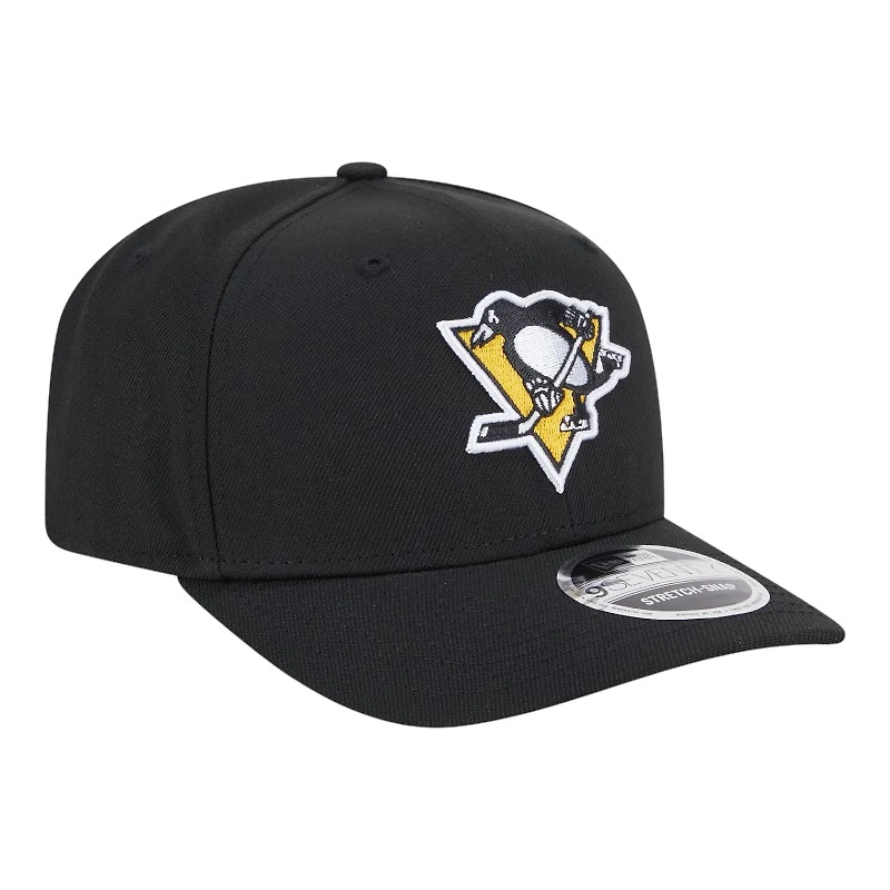 Pittsburgh Penguins Black Basic New Era 9SEVENTY Stretch-Snap Hat