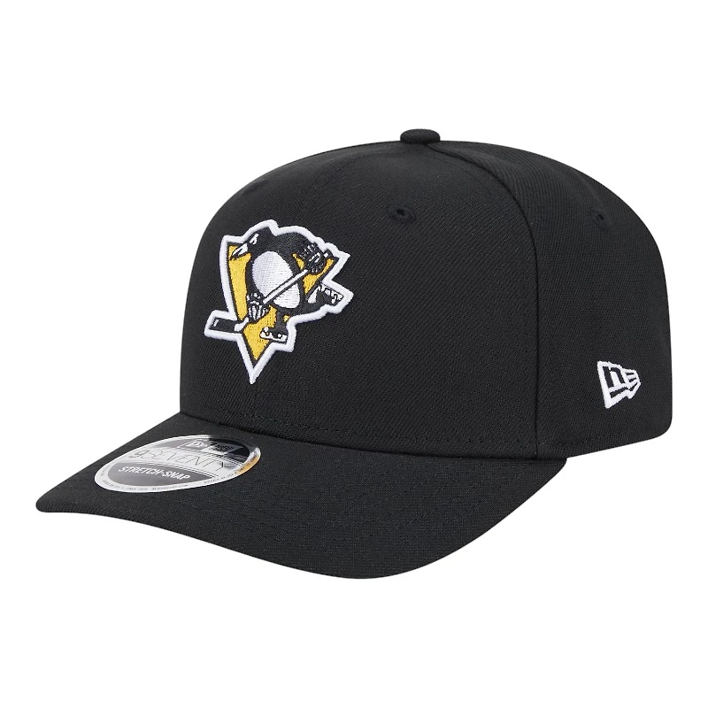 Pittsburgh Penguins Black Basic New Era 9SEVENTY Stretch-Snap Hat