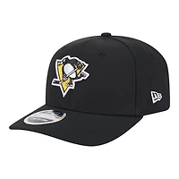 Pittsburgh Penguins Black Basic New Era 9SEVENTY Stretch-Snap Hat