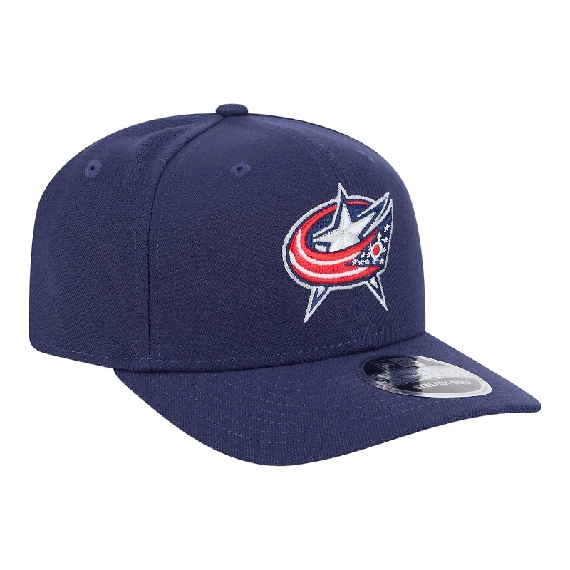 Colombus Blue Jackets Navy Basic New Era 9SEVENTY Stretch-Snap Hat